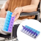 Weekly Pill Box 7 Day Twice A Day  Am Pm 14 Compartments Medicine Organizer Case