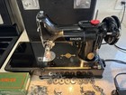 1948 Vintage Singer 221 Featherweight Sewing Machine W attachments