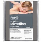 Microfiber Flat Sheet 63x100 Cool Grey Massage Table Stain Resistant Wrinkle