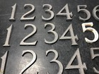 Vintage Metal Numbers - Lot Of 60