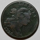 1798 Draped Bust Large Cent - 2nd Hair Style  s-187  - Us 1c Copper Coin