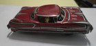 Vintage 1950s Tin Litho Friction Made In Japan Red Car Family