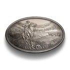 Canada 2017 Legacy Of The Mountie 5 Ounce Fine Silver - Antique Finish