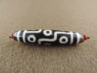 Tibetan Old Agate Dzi Beads Amulet Pendant Bracelet Ancient 9 Eyes Gzi Bead G8