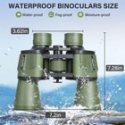 15x50 Zoom High Power Optics Binoculars Day low Night Vision Waterproof Hunting