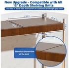 Wire Shelf Covers For Pantry Rack 12  Depth Brown 12pcs