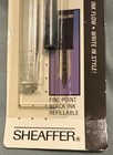 Vtg Sheaffer Cartridge Fountain Pen Vlear Nos Fine Point Black Ink