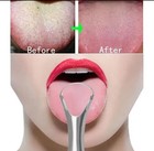 Stainless Steel Tongue Scraper Reusable Oral Cleaner Fresh Breath Tool 