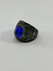 Extremely Ancient Silver Color Roman Ring Blue Stone Old Amazing Rare Type