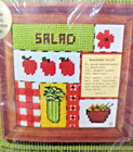 Vtg 1975 Needlepoint Kit Waldorf Salad Retro Granny Cross Stitch Retro Cottage
