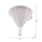 Mainstays 2-piece Kitchen Funnel Set  White  Plastic