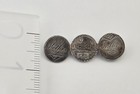 Vtg Victorian 1887 Seated Liberty Dime Love Token Pin Mother Father E s  - 7 3g