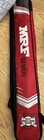 Mrf Genius Willow Cricket Bat Beige Red With Red Carry Case For Cricket