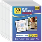 Durable Polypropylene Document Protectors     50 Pack 8 5 X 11 For School   Office