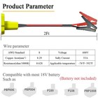 Gragicsz Jumper Cables Adapter Compatible With Ryobi 18v Battery  2ft  Green