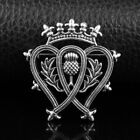 Luckenbooth Scottish Thistle Pin