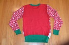 Santa Claus Ugly Christmas Sweater By Well Worn Men s Size Medium  m  Nwt