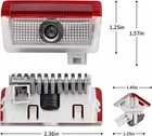 2pcs Door Light Led Lamp Ghost Shadow Projector For Mercedes Benz A B C E Gl Ml