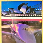 1990s Qantas Airlines Vintage Print Ad Sydney Opera House Australia Koala