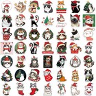 Christmas Cats Stickers 50pcs Kawaii Funny Toy 