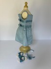 American Girl Doll Double Bow Dress Outfit Set Headband Sandals Truly Me 18   