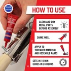 Loctite Threadlocker Red 271 Permanent Thread Lock Glue 6 Ml 1 Pack Nuts Bolts