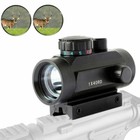 1x40 Green Red Dot Sight Scope Tactical Riflescope For 11mm 20mm Rail Mount Us