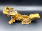 Austrian Cold Painted Dog Cocker Spaniel Vesta Match Striker Pipe Rest Ashtray