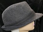 Stetson   Grey Italian Wool Mens Fedora Hat   L   New Winter Fashion Dress Lined