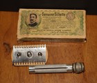 Antique Genuine Gillette De Safety Razor Palmolive Co  Giveaway Orig  Box