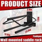 2x Saddle Rack With Double Pad Bar heavy Duty Saddle Rack Stand Saddle Pad Rack
