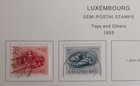 Luxembourg  - 1955 -  56 - Lot Of Stamps  On Album Page - Used    Mh