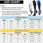 3 2 Pairs Copper Compression Socks 20-30mmhg Graduated Support Mens Womens S-xxl