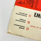 1958 Civil Defense Handbook For Emergencies Fallout Protection Conelrad