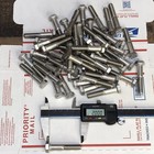 3 8-16 X 2  Hex Head Bolts Cap Screws 304 Stainless Steel  lot Of 50 Bolts 