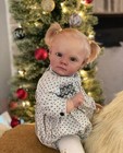 22in Realistic Toddler Girl Reborn Baby Doll With Rooted Hair Festival Toy Gifts