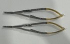 Lot Of 2 Laschal Castroviejo Needle Holder Diamond 18cm Straight Mpn 7tclr mm