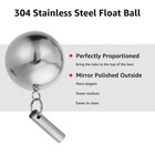 Ferroday 304ss Floating Dip Tube For Corny Keg  Ball Lock Beer 31   Silver 