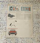 Original Vintage 1957 Studebaker Sales Brochure Flyer Poster With Dealer Stamp