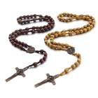 Handmade Wooden Catholic Rosaries Rosary Necklace From Bethlehem Olive Wood