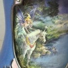 Vintage Unicorn Figurine Music Box Ardleigh Elliott Rotating Fairy Mimi Jobe