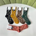 Multicolor Gucci Women Men Mid Tube Socks With 5 Pairs Per Box