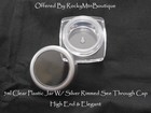 50 5ml Clear Jar   Silver Cap empty Plastic Makeup Cream Lip Balm Sample Travel