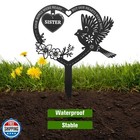 Calibron Memorial Grave Markers For Sister  Cemetery Decorations 