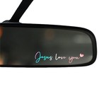 2 X Jesus Love You Car Decal  Rearview Mirror Jesus Love You Holographic