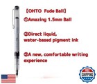 Fude Ball 6-color Set  Fude Pen 1 5mm Gel Ballpoint Pen  Made In Japan  Cfr-1