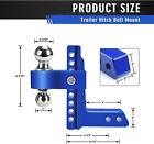 2  Receiver 8  Drop Adjustable Towing Hitch Dual Ball Mount Trailer 12500 Lb
