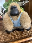 Applause Magical Mini Murphy Gorilla Plush 4    Brown Blue Banana Earring 1987 Vtg