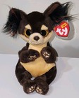 Ty Beanie Bellies - Toffee The Tan   Brown Dog 6  New Plush Stuffed Animal Toy