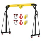 Garvee 2 Ton Adjustable Height Gantry Crane With Manual Trolley  Portable Shop